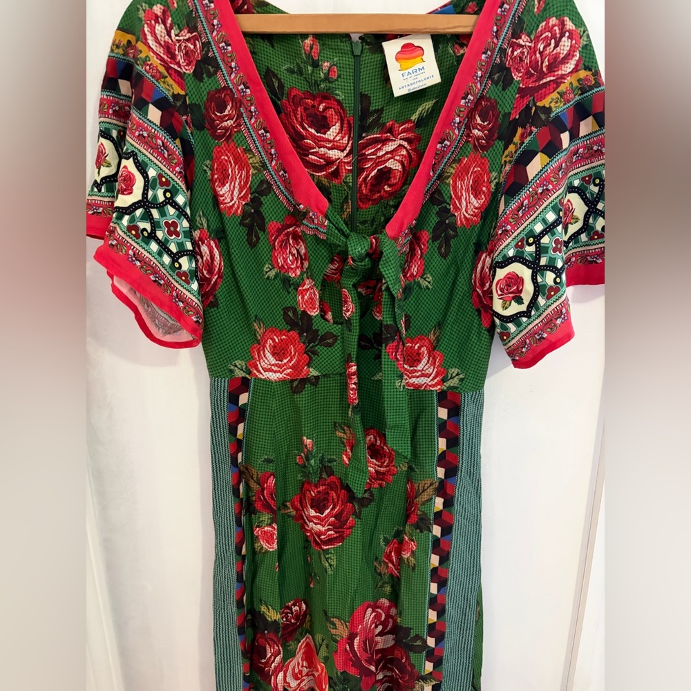 Farm Rio XS petite bolero maxi dress w/one noted flaw in the back. Priced 2 sell - Picture 9 of 15
